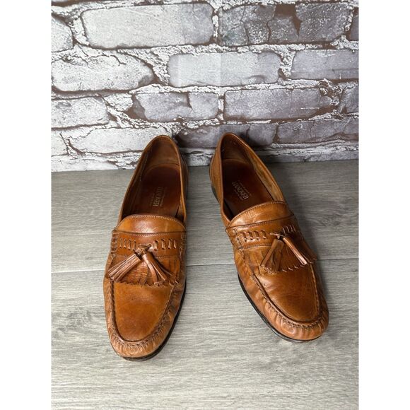 Hanover Brown Leather Kiltie Tassel VTG Loafers Dress Shoes Men Sz 10.5M US/44EU main image 8